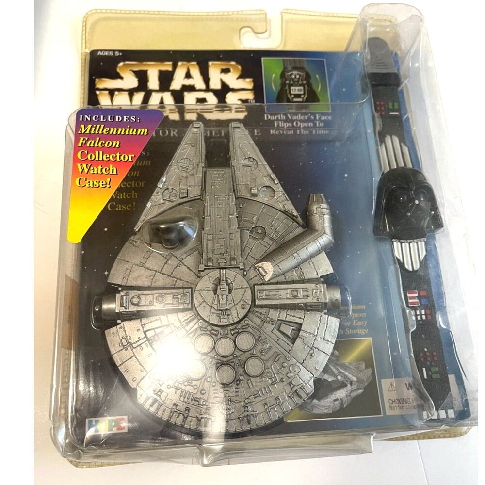 Star Wars Darth Vader Collector Timepiece Watch w/ Millennium Falcon Case New
